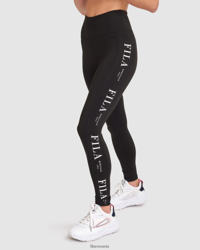 tight negru pentru femei fila elektra LTP2R62841 negru FILA