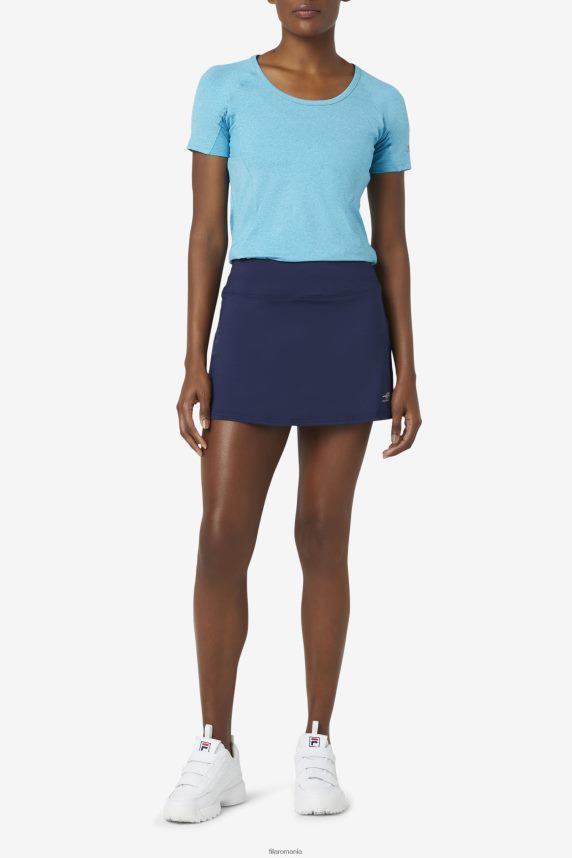 pickleball flounce skort navy fila LTP2R62039 marina FILA