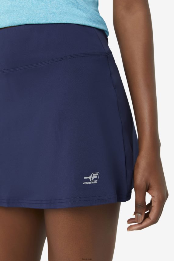 pickleball flounce skort navy fila LTP2R62039 marina FILA