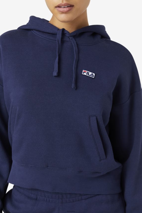fila marina hoodie peacoat LTP2R61495 palton FILA