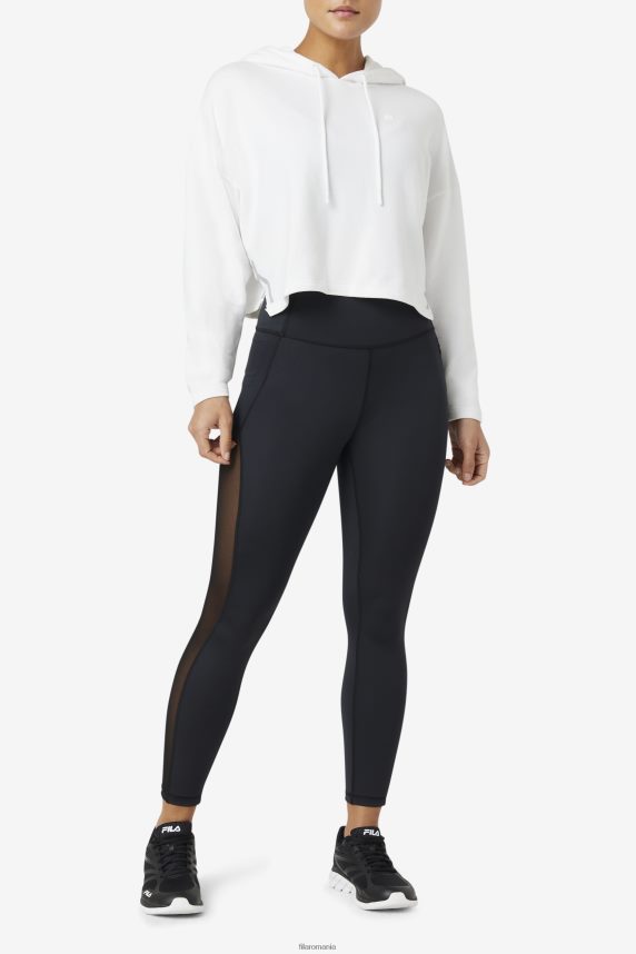 hanorac cropped fila alb fi-lux LTP2R61876 alb FILA