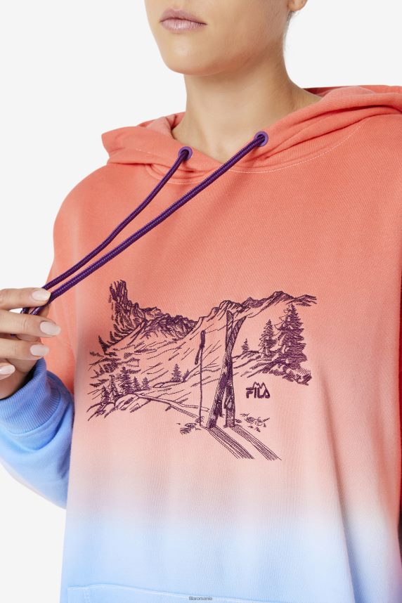 hanorac supradimensionat destiny orange/charisma/cayenne fila LTP2R61535 portocaliu/carisma/cayenne FILA