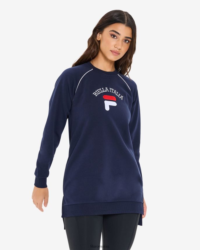 noua tunică fila amara crew damă bleumarin LTP2R62958 marina noua FILA