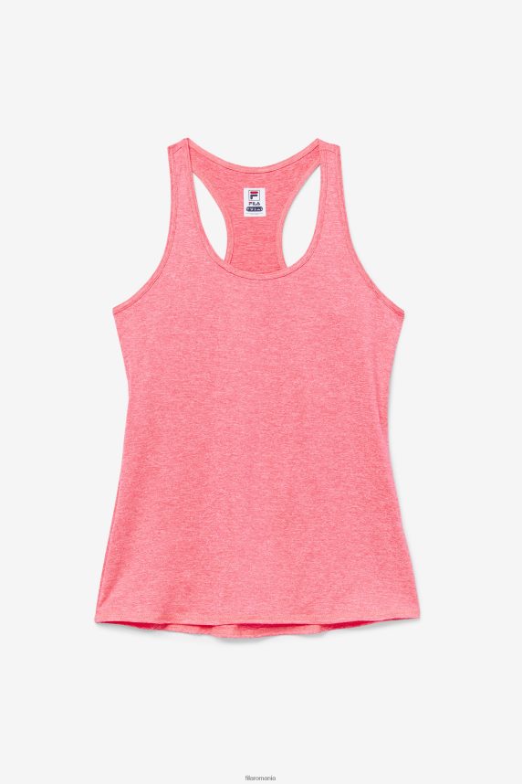 diva pink heather pickleball racerback tank fila LTP2R62022 diva roz erica FILA