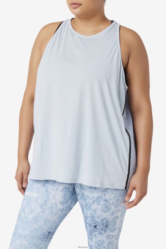 fila blue fog/black fi-lux loose tank top LTP2R61936 ceață albastră/neagră FILA