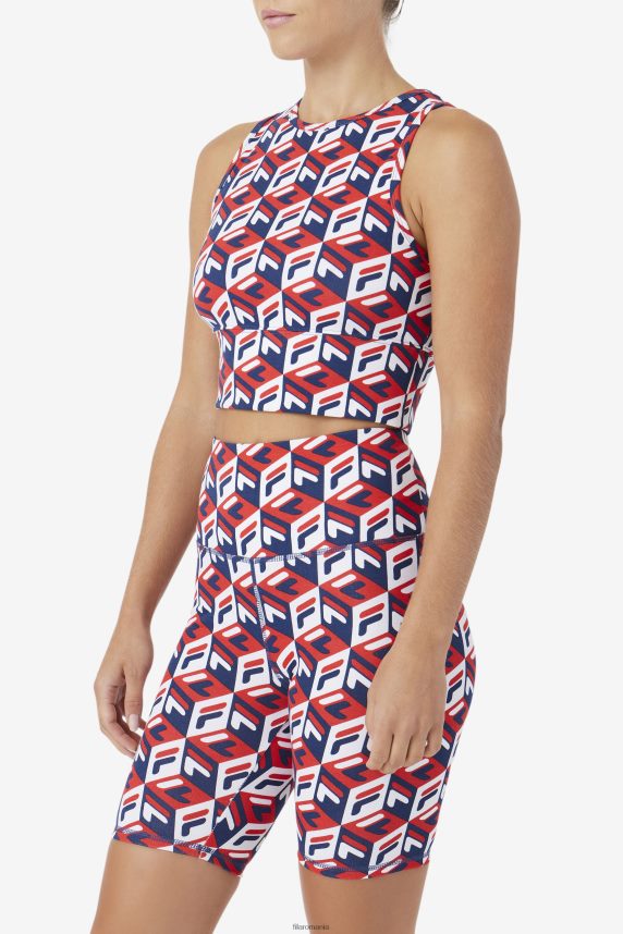 fila emmaline tank roșu/marine/alb LTP2R61393 roșu/marinier/alb FILA