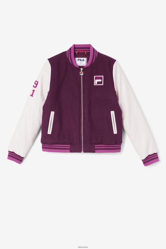 fila grape wine/potpourri/rouge dixon varsity jacket LTP2R61756 vin de struguri/popuri/rouge FILA