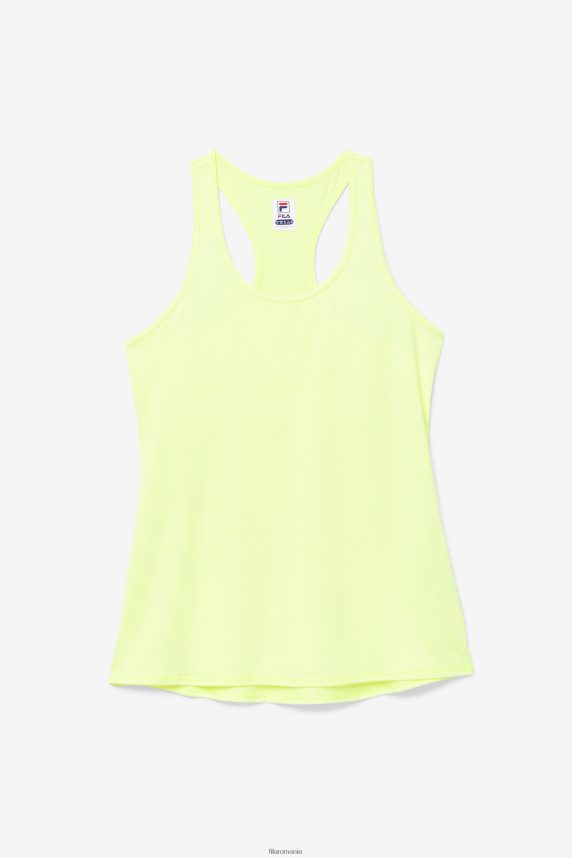 fila pickleball racerback tank yellowheather LTP2R62023 galbenheather FILA