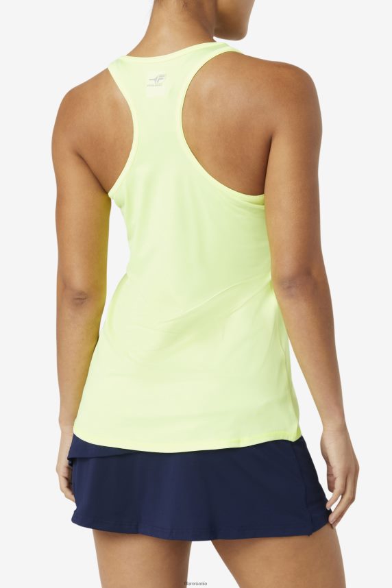 fila pickleball racerback tank yellowheather LTP2R62023 galbenheather FILA