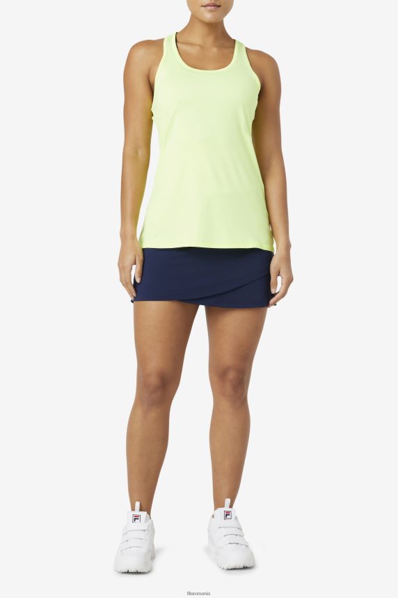 fila pickleball racerback tank yellowheather LTP2R62023 galbenheather FILA