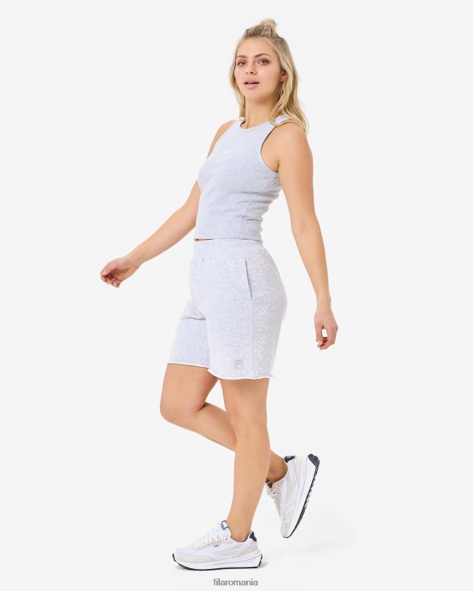 gri deschis marle marbel rib tank fila LTP2R62946 marle gri deschis FILA