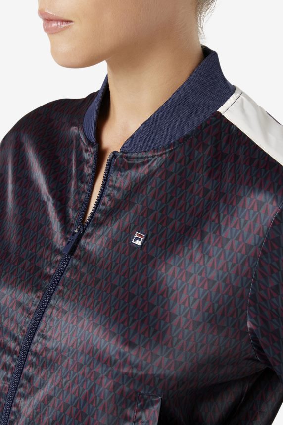 jachetă fila farah satin peacoat/tofu LTP2R61777 paon/tofu FILA