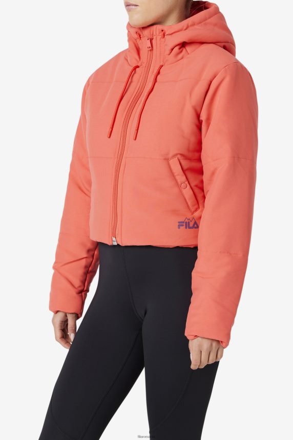 jachetă puffer fila eden cayenne/sfeclă murată LTP2R61779 cayenne/sfeclă murată FILA
