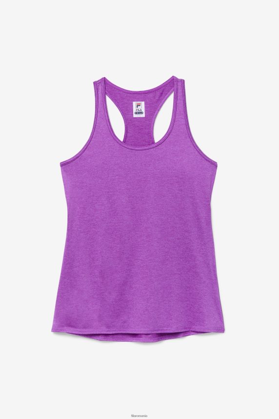 pickleball racerback tank purple cactus heather fila LTP2R62021 erica cactus violet FILA