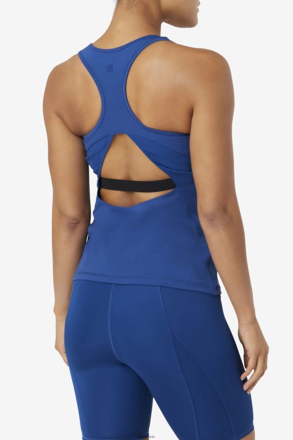 uplift open racerback tank top fila navy bujor/negru LTP2R61874 bujor bleumarin/negru FILA