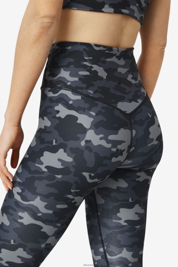 jambiere fila dark camo/black forza sleek 7/8 LTP2R61972 camo închis/negru FILA