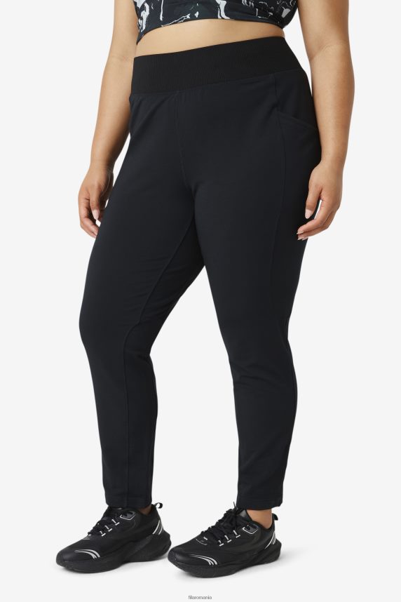 pantaloni negri fi-lux slim picior fila LTP2R61998 negru FILA