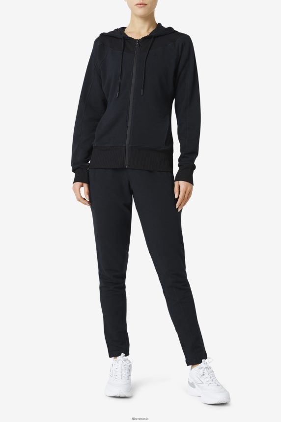 pantaloni negri fila fi-lux slim picior LTP2R62013 negru FILA