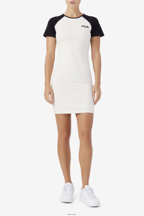 rochie kyra gardenia/negru fila LTP2R61553 gardenie/negru FILA