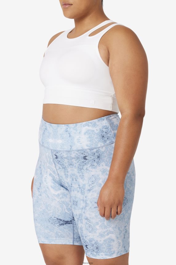 alb uplift slice crop sutien top fila LTP2R61854 alb FILA