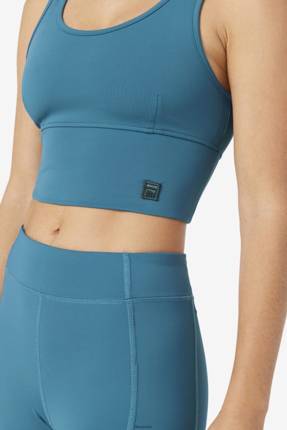 sutien kora top blue coral fila LTP2R61421 coral albastru FILA