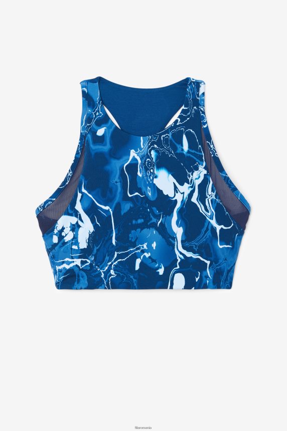 sutien sport uplift t-back fila marmură bleumarin LTP2R61799 marmură bleumarin FILA