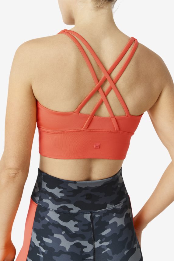 uplift cross spate sutien top fila hot coral LTP2R61790 coral fierbinte FILA