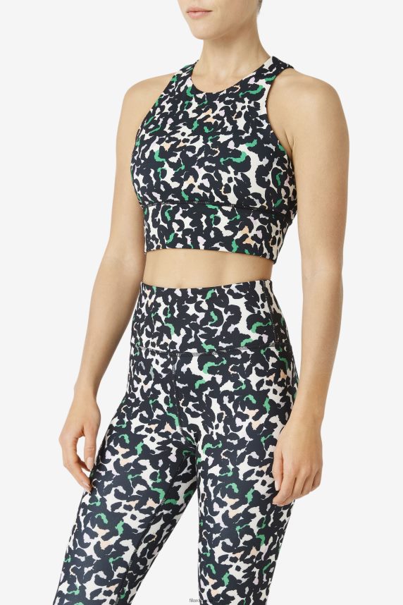 uplift sutien sport cu gât înalt fila animal negru LTP2R61814 animal negru FILA