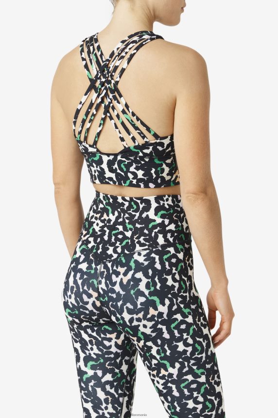 uplift sutien sport cu gât înalt fila animal negru LTP2R61814 animal negru FILA