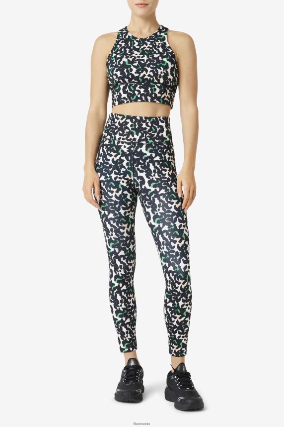 uplift sutien sport cu gât înalt fila animal negru LTP2R61814 animal negru FILA