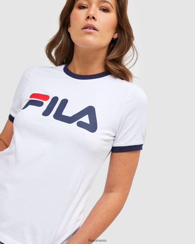 Tricou alb Fila Classic pentru femei LTP2R62901 alb FILA