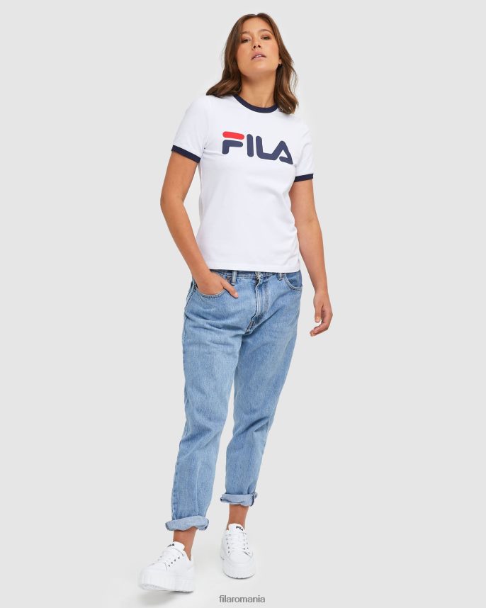 Tricou alb Fila Classic pentru femei LTP2R62901 alb FILA