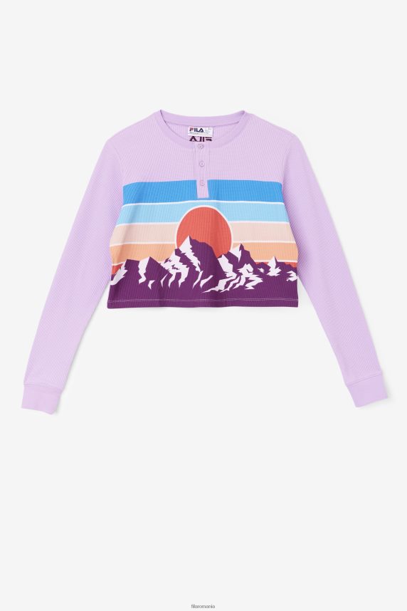 croc/pbeet fila liza thermal henley LTP2R61461 croc/pbeet FILA