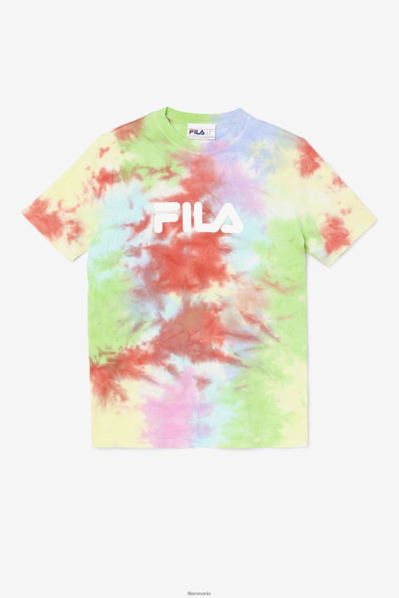 fila alivia tie dye tee verde/alb/periwinkle/rosu LTP2R61405 verde/alb/pervinca/rosu FILA