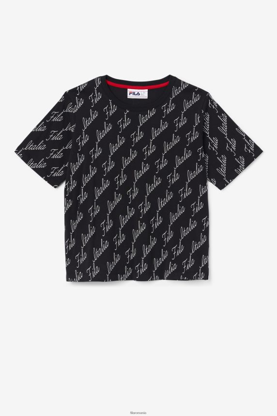 fila elizabeth tee black/gardenia LTP2R61459 negru/gardenia FILA