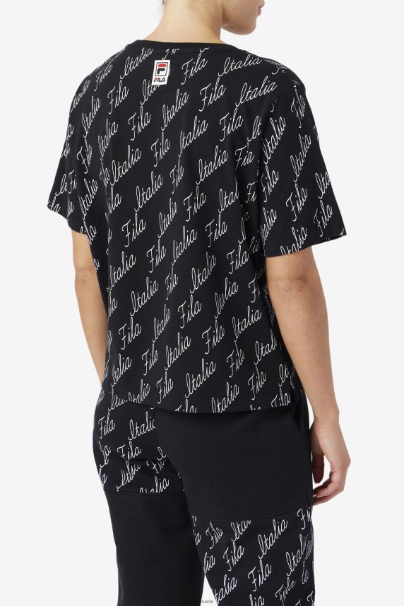 fila elizabeth tee black/gardenia LTP2R61459 negru/gardenia FILA