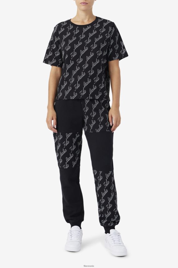 fila elizabeth tee black/gardenia LTP2R61459 negru/gardenia FILA