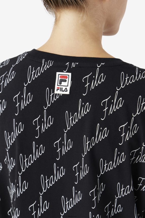 fila elizabeth tee black/gardenia LTP2R61459 negru/gardenia FILA