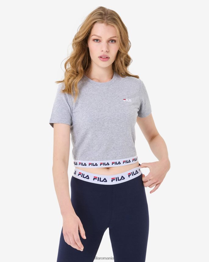 fila sage cropped tee grey marle LTP2R62941 marle gri FILA