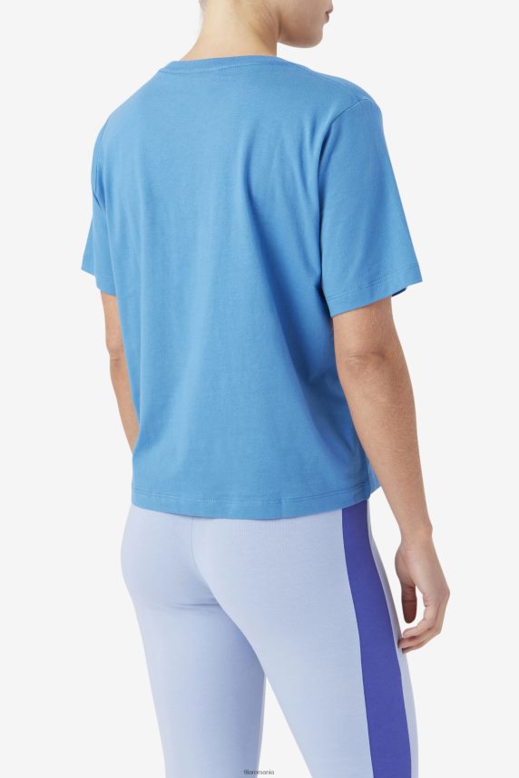 fila thea tee vallarta blue/white/rhubarb LTP2R61453 vallarta albastru/alb/rubarbă FILA