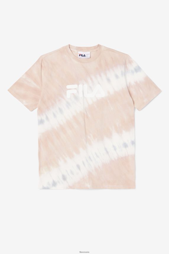 gardenia/alb/belgian block alivia tie dye tee fila LTP2R61404 gardenie/alb/bloc belgian FILA