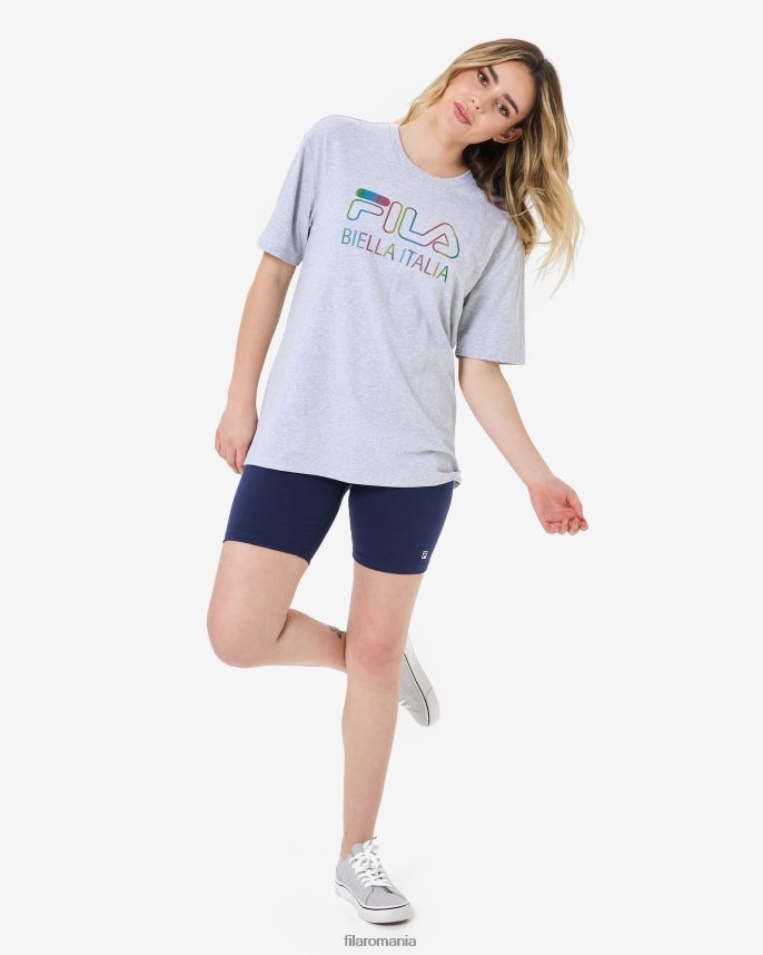 gri deschis marle maddy tricou supradimensionat fila LTP2R62940 marle gri deschis FILA