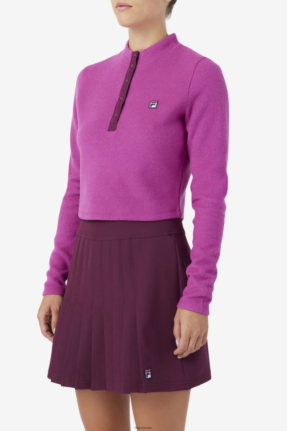 josie half zip top fila rouge/potpourri LTP2R61388 rouge/popuri FILA