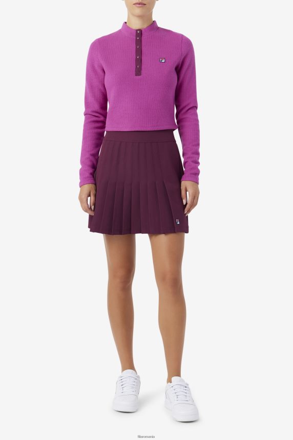 josie half zip top fila rouge/potpourri LTP2R61388 rouge/popuri FILA