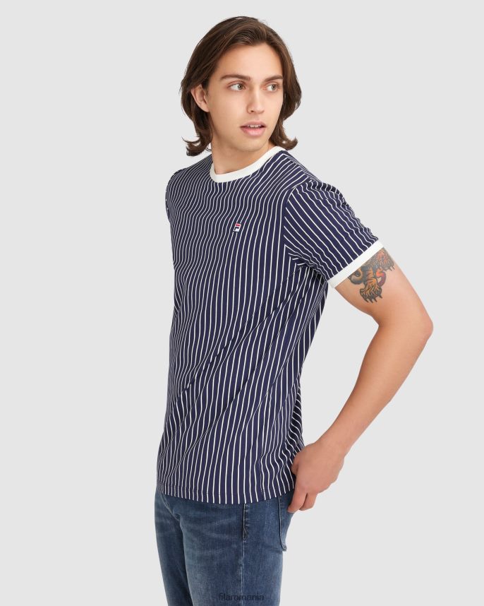 noua navy fila wyatt ringer pentru bărbați LTP2R62385 marina noua FILA