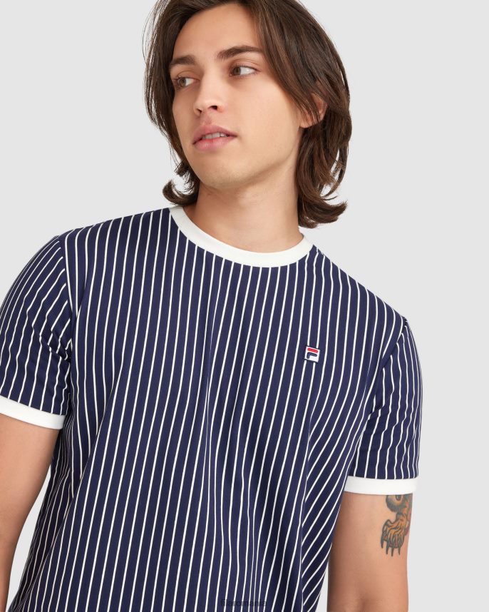 noua navy fila wyatt ringer pentru bărbați LTP2R62385 marina noua FILA