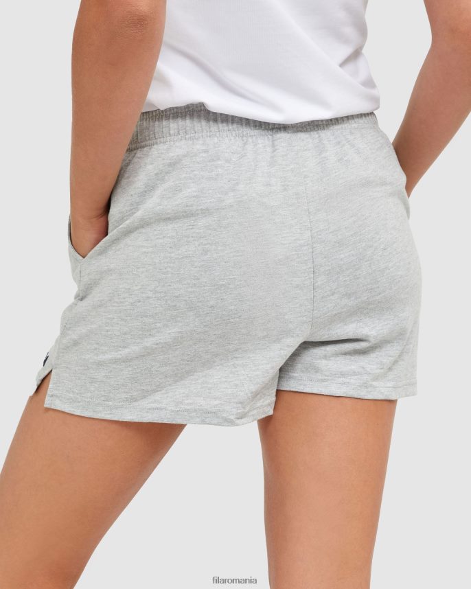 pantaloni scurți clasici din tricot de damă silver marle fila LTP2R62873 argint marle FILA