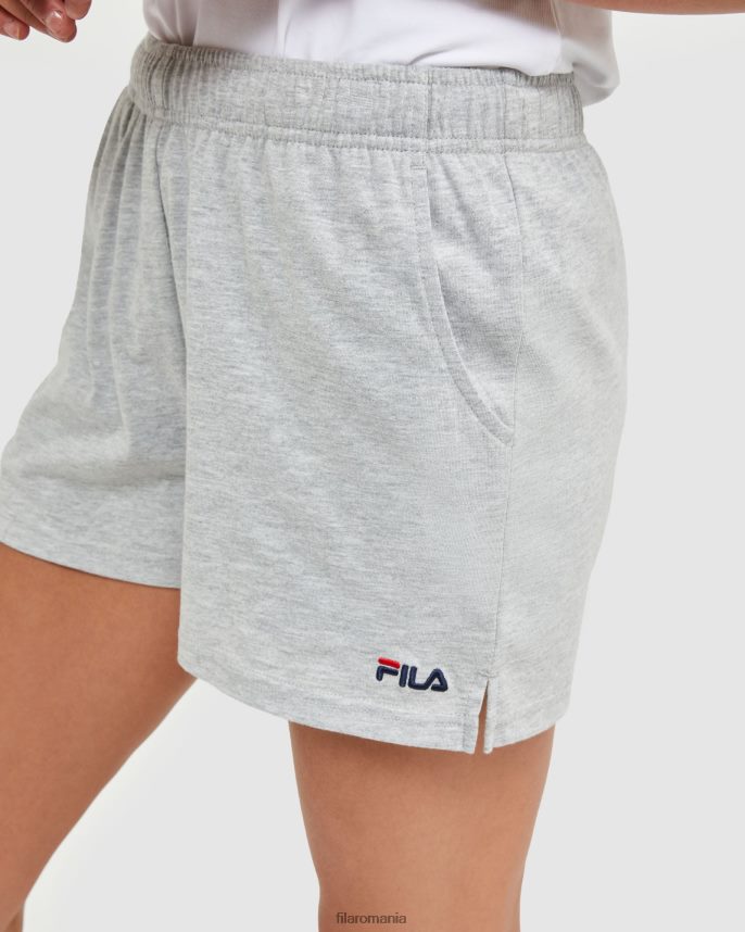 pantaloni scurți clasici din tricot de damă silver marle fila LTP2R62873 argint marle FILA