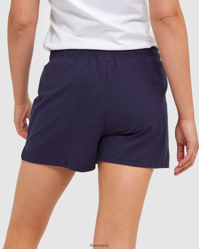 pantaloni scurți din tricot pentru femei fila new navy classic LTP2R62872 marina noua FILA