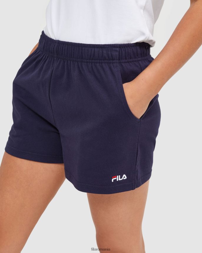 pantaloni scurți din tricot pentru femei fila new navy classic LTP2R62872 marina noua FILA